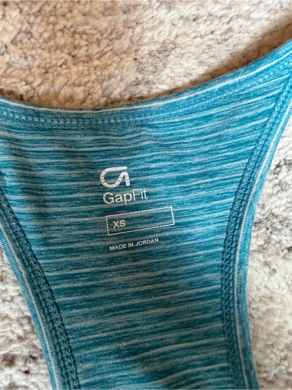 GAP Blue Striped Racerback Tank - Picture 3 of 3
